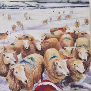 Teatime II 12'' x 12'' print on canvas