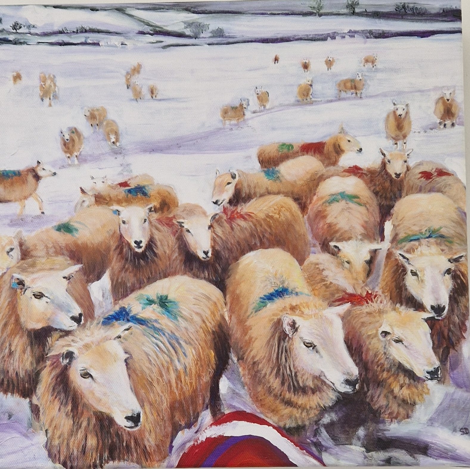 Teatime II 12'' x 12'' print on canvas