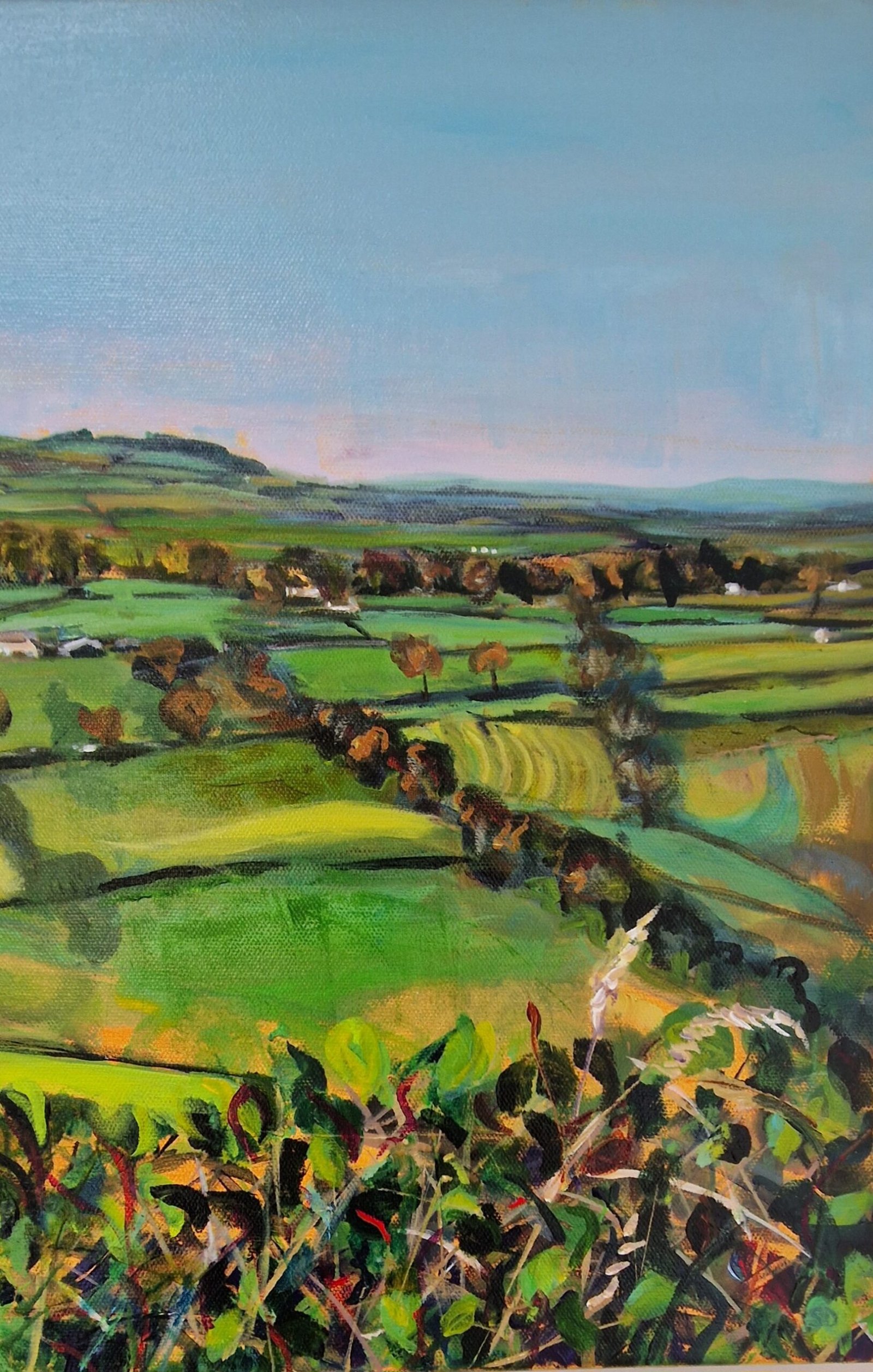 Towards the Coast - ( large Welsh landscape painting) - Image 2