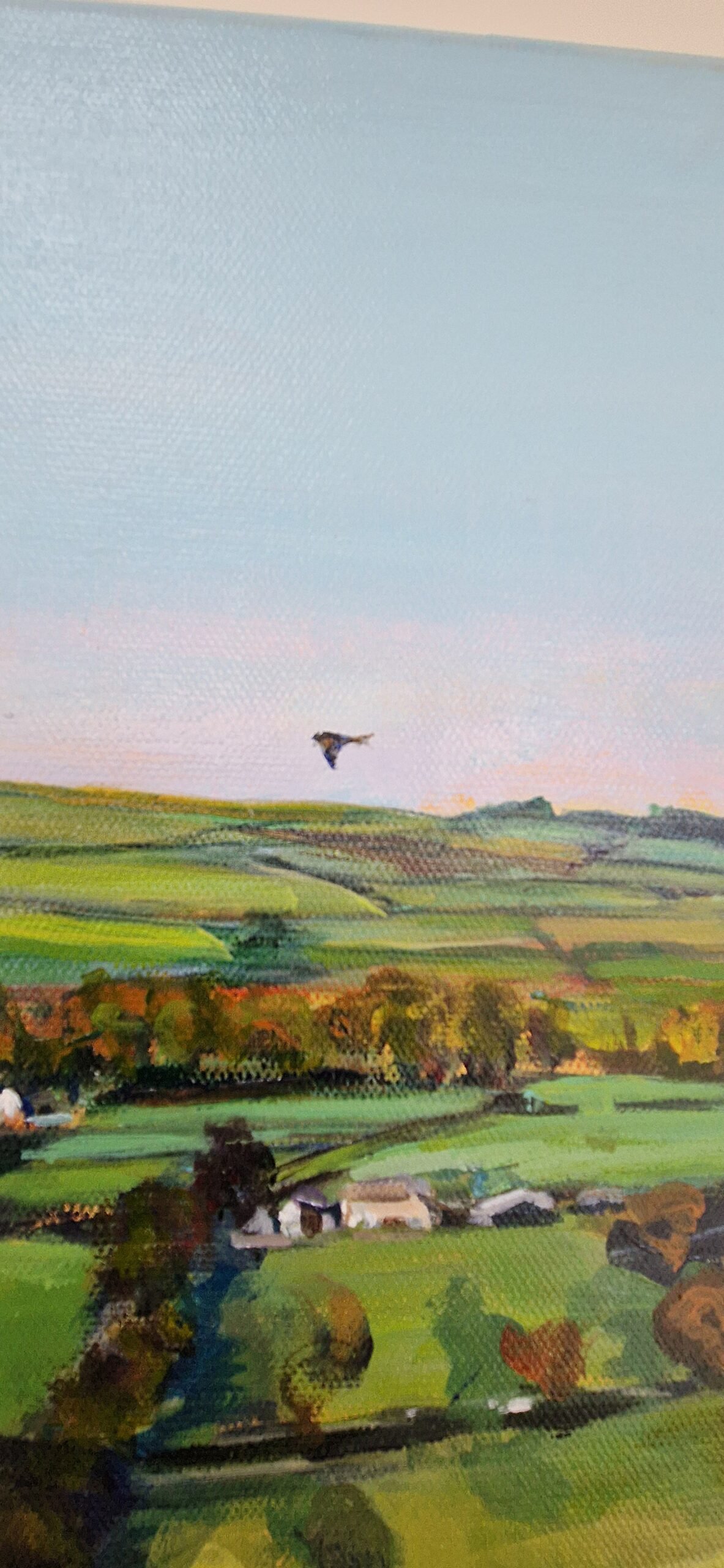 Towards the Coast - ( large Welsh landscape painting) - Image 3