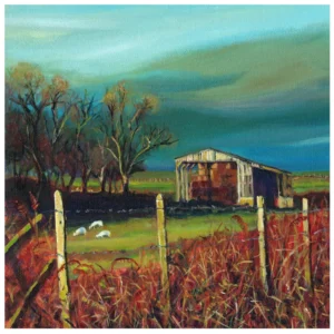 Sold ****Art Print of Hayloft a ltd ed. Giclee print mounted and signed